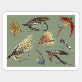 Fly Fishing with Hand Tied flies! Sticker